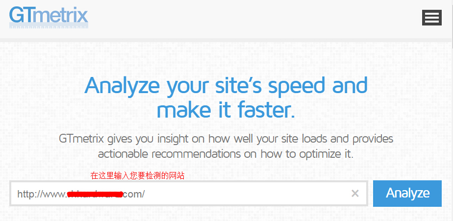GTmetrix检测工具-输入网站.jpg