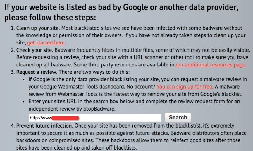 向谷歌提交申诉